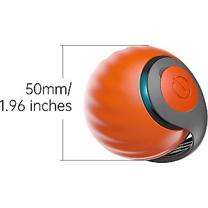 Lovely Caves Interactive Cat Ball Cat Toy with Tail, Orange