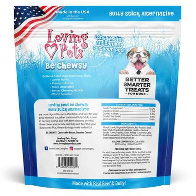 Show full view: Loving Pets Be Chewsy 6-in Dog Bully Stick Treat, 36-oz bag, 30 count slide 3 of 4