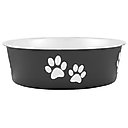 Loving Pets Bella Non-Skid Stainless Steel Dog & Cat Bowl, Expresso, 1.75-cup