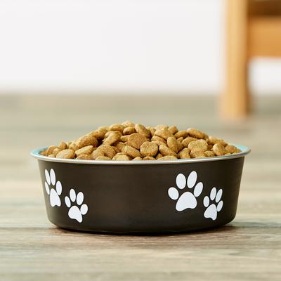 Show full view: Loving Pets Bella Non-Skid Stainless Steel Dog & Cat Bowl, Expresso, 1.75-cup slide 3 of 5