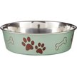 Show in main carousel: Loving Pets Bella Non-Skid Stainless Steel Dog & Cat Bowl, Metallic Artichoke, 6.5-cup slide 1 of 4