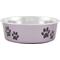 Show in main carousel: Loving Pets Bella Non-Skid Stainless Steel Dog & Cat Bowl, Metallic Grape, 1.75-cup slide 1 of 5