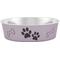 Show in main carousel: Loving Pets Bella Non-Skid Stainless Steel Dog & Cat Bowl, Metallic Grape, 7.75-cup slide 1 of 6