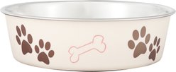 Loving Pets Bella Non-Skid Stainless Steel Dog & Cat Bowl, Paparazzi Pink, 3.25-cup