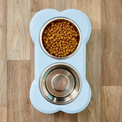 Show full view: Loving Pets Dolce Double Diner Pet Dish, Murano, 24-oz slide 4 of 6