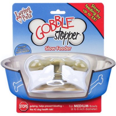 Loving Pets Loving Pets Gobble Stopper Slow Feeder, 6-8 in