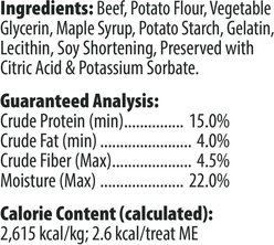 Loving Pets Houndations Beef Dog Soft & Chewy Treat, 4-oz bag slide 2 of 4