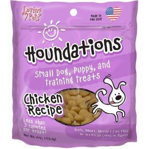 Loving Pets Houndations Chicken Dog Soft & Chewy Treat, 4-oz bag