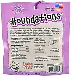 Loving Pets Houndations Chicken Dog Soft & Chewy Treat, 4-oz bag slide 2 of 3