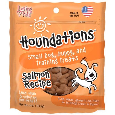 Loving Pets Loving Pets Houndations Salmon Recipe Soft Chew Bites Training Dog Treats, 4-oz bag