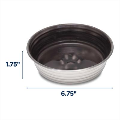 Show full view: Loving Pets Le Bol Dog Bowl, Charcoal, Medium slide 2 of 3