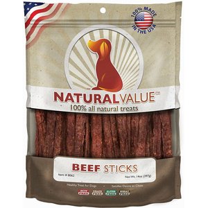 Loving Pets Natural Value Beef Dog Jerky Treat, 14-oz bag