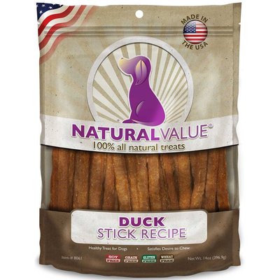 Loving Pets Loving Pets Natural Value Duck Dog Jerky Treat, 14-oz bag