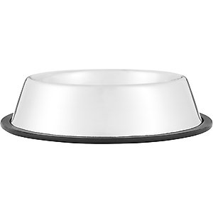 Loving Pets Non-Skid Stainless Steel Dog & Cat Bowl, 8-cup
