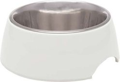 Loving Pets Retro Dog Bowl, Ice White, Medium