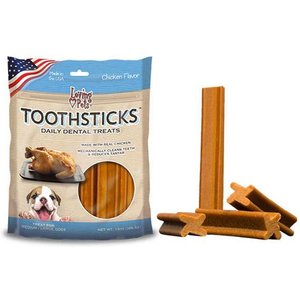 Loving Pets Toothsticks Small Chicken Daily Dog Dental Treat, 13-oz bag