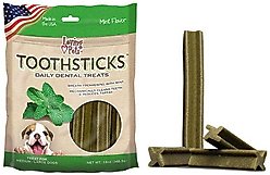 Loving Pets Toothsticks Small Mint Daily Dog Dental Treat, 13-oz bag