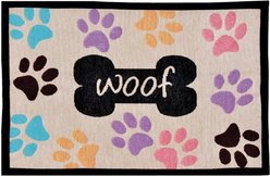 Loving Pets Woof with Multi Paws Fashion Dog Placemat