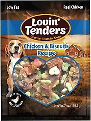 Lovin'Tenders Chicken & Biscuits Recipe Dog jerky Treat, 7-oz bag