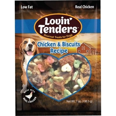 Lovin'Tenders Lovin'Tenders Chicken & Biscuits Recipe Dog jerky Treat, 7-oz bag