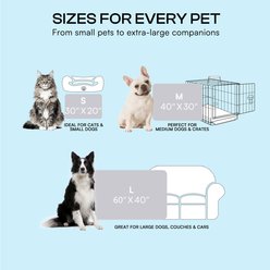 Luciphia Non-Slip Washable Summer Pad Portable Bed Cooling Dog Crate Mat, Gray, 20 x 30-in slide 2 of 8