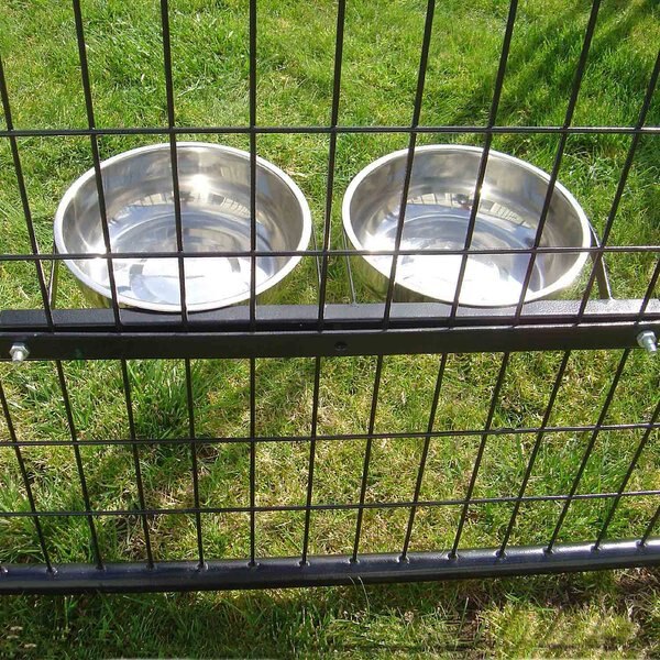Lucky Dog Double Bowl Dog Kennel System