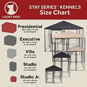 Lucky Dog STAY Series Villa Dog Kennel, Khaki