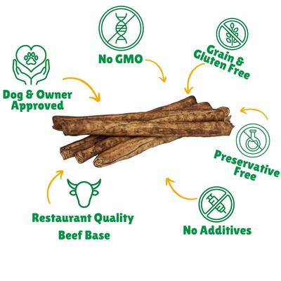 Show full view: Lucky Premium Treats Beef Basted Rawhide Bull Sticks X-Large Dog Chews, 10 count slide 3 of 5