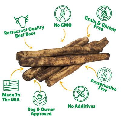 Show full view: Lucky Premium Treats Beef Basted Rawhide Large Dog Chews, 10 count slide 3 of 6