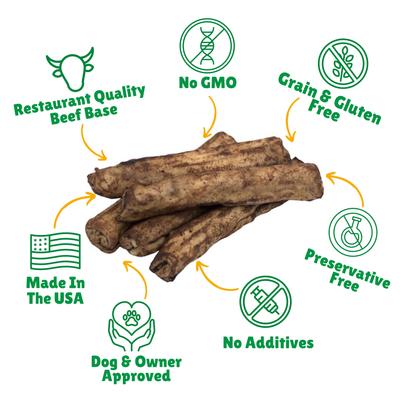 Show full view: Lucky Premium Treats Beef Basted Rawhide Medium Dog Chews, 28 count slide 3 of 6