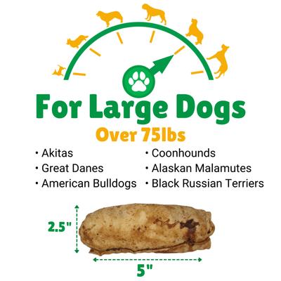 Show full view: Lucky Premium Treats Beef Basted Rawhide Stubbys X-Large Dog Chews, 2 count slide 4 of 6