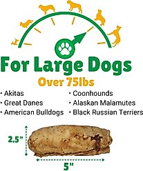 Lucky Premium Treats Beef Basted Rawhide Stubbys X-Large Dog Chews, 4 count slide 2 of 4