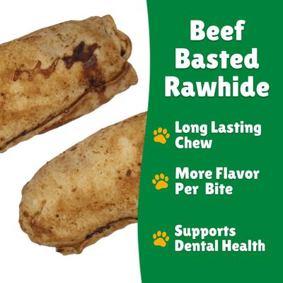 Show full view: Lucky Premium Treats Beef Basted Rawhide Stubbys X-Large Dog Chews, 4 count slide 5 of 5