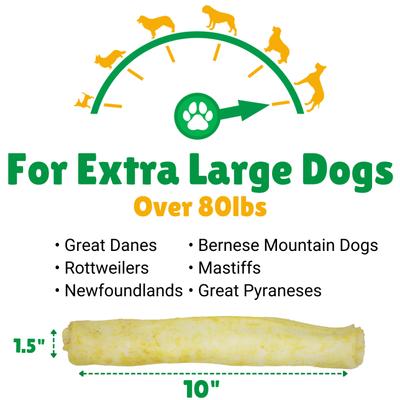 Show full view: Lucky Premium Treats Chicken Basted Rawhide Bull Sticks X-Large Dog Chews, 6 count slide 4 of 6