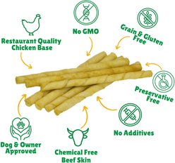 Lucky Premium Treats Chicken Basted Rawhide Small Dog Chews, 200 count slide 2 of 4