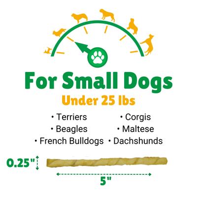 Show full view: Lucky Premium Treats Chicken Basted Rawhide Small Dog Chews, 25 count slide 4 of 6