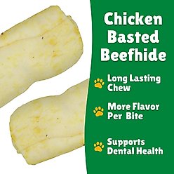 Lucky Premium Treats Chicken Basted Rawhide Studdys X-Large Dog Chews, 4 count slide 2 of 4