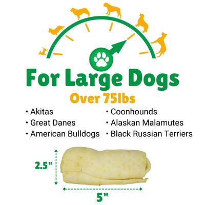 Show full view: Lucky Premium Treats Chicken Basted Rawhide Studdys X-Large Dog Chews, 4 count slide 4 of 5