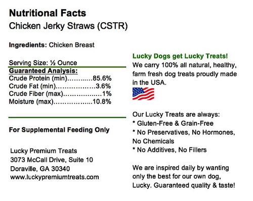 Show full view: Lucky Premium Treats Chicken Jerky Straws Dog Treats, 13-oz bag slide 4 of 6