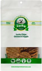 Lucky Premium Treats Lucky Chips Chicken & Apple Dog Jerky Treat, 12-oz bag
