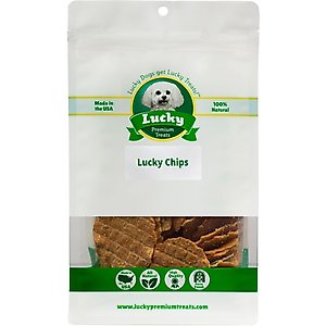 Lucky Premium Treats Lucky Chips Chicken Dog Jerky Treat, 12-oz bag