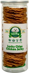 Lucky Premium Treats Lucky Chips Chicken Dog Jerky Treat, 6-oz jar