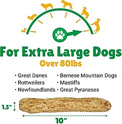 Lucky Premium Treats Peanut Butter Basted Rawhide Bull Sticks X-Large Dog Chews, 6 count slide 2 of 5