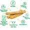 Show in main carousel: Lucky Premium Treats Peanut Butter Basted Rawhide Bull Sticks X-Large Dog Chews, 6 count slide 3 of 6