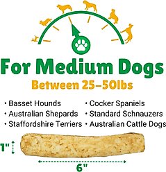 Lucky Premium Treats Peanut Butter Basted Rawhide Medium Dog Chews, 28 count slide 2 of 4