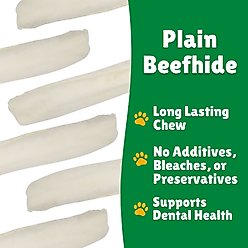 Lucky Premium Treats Plain Rawhide Bull Sticks X-Large Dog Chews, 10 count slide 2 of 4