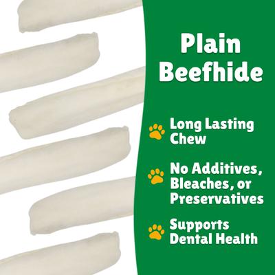 Show full view: Lucky Premium Treats Plain Rawhide Bull Sticks X-Large Dog Chews, 6 count slide 5 of 6