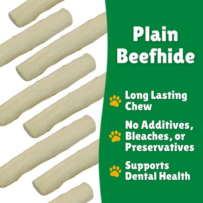 Show full view: Lucky Premium Treats Plain Rawhide Medium Dog Chews, 7 count slide 5 of 6