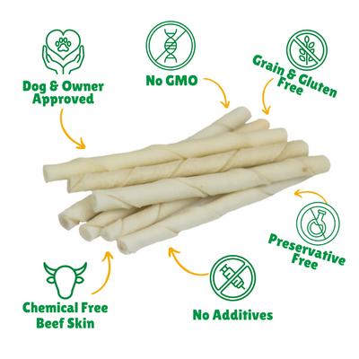 Show full view: Lucky Premium Treats Plain Rawhide Small Dog Chews, 200 count slide 3 of 5