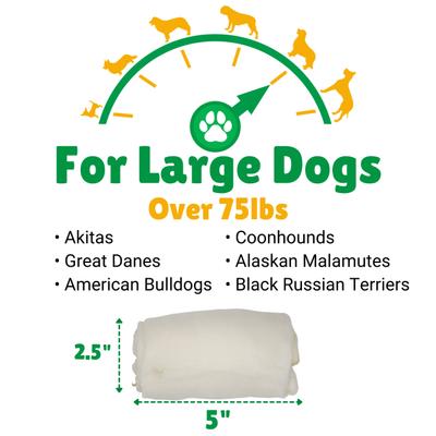 Show full view: Lucky Premium Treats Plain Rawhide Stubbys X-Large Dog Chews, 4 count slide 4 of 5